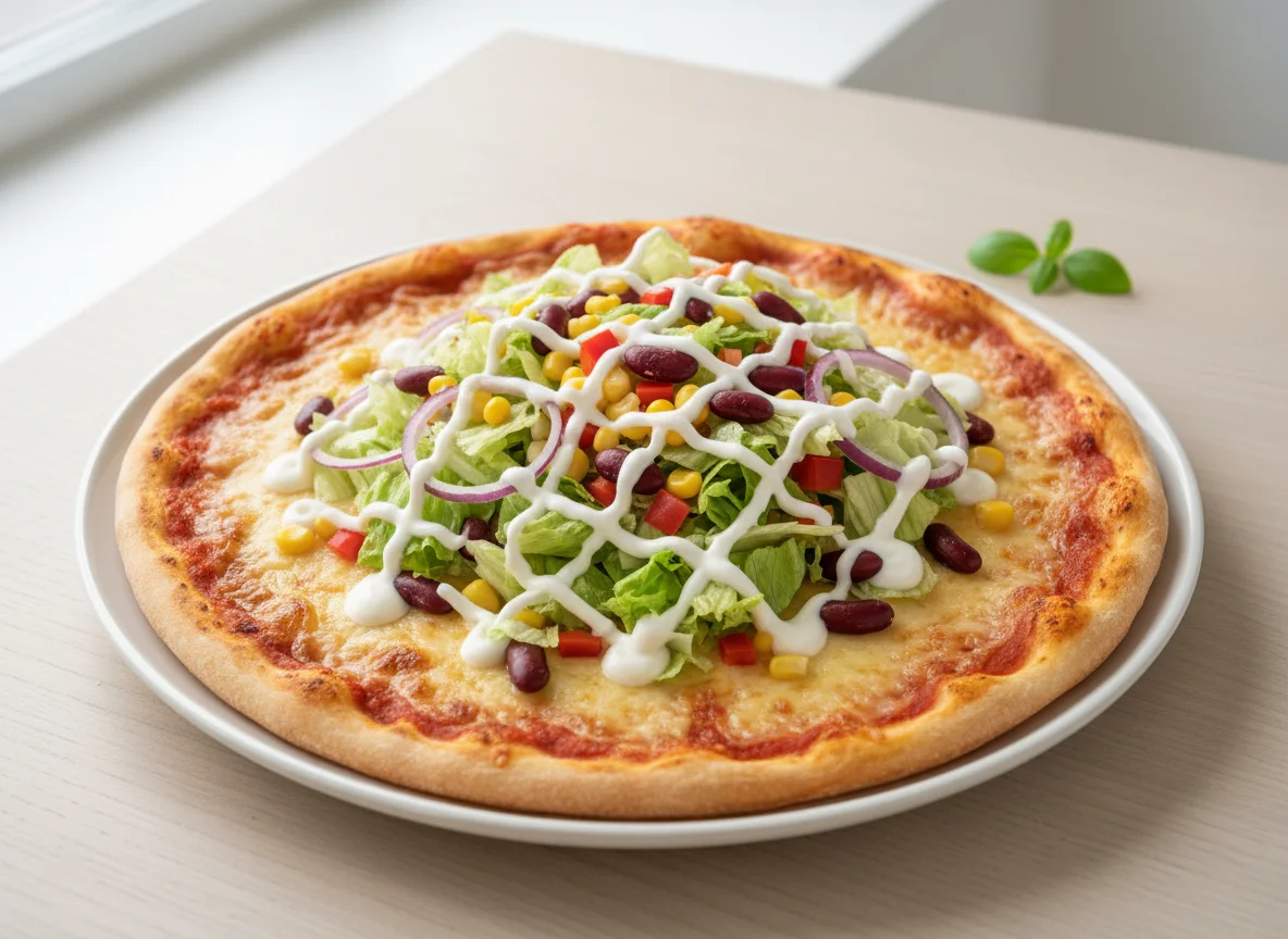 Salatpizza photo