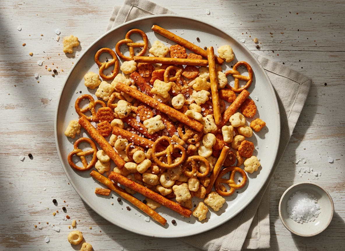 Salz- und Pfeffer-Snack-Mix photo