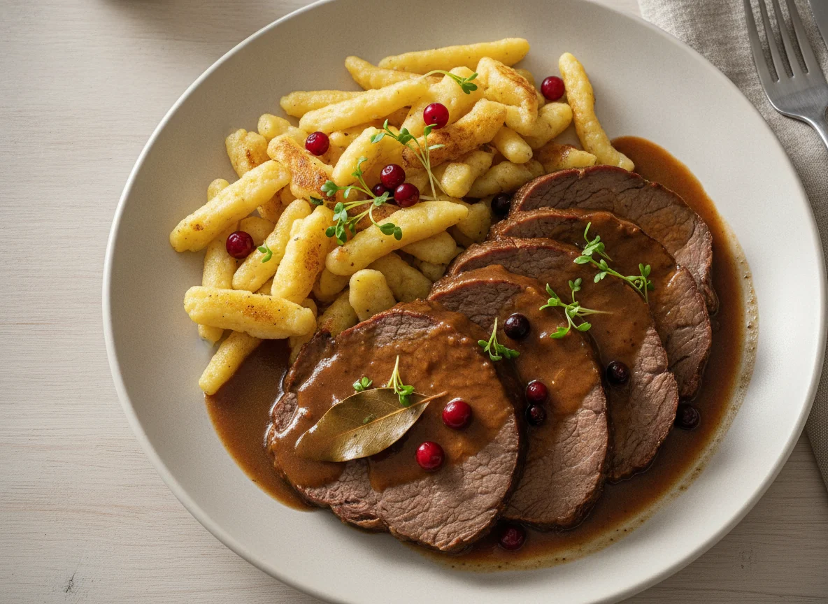 Sauerbraten mit Spätzle photo