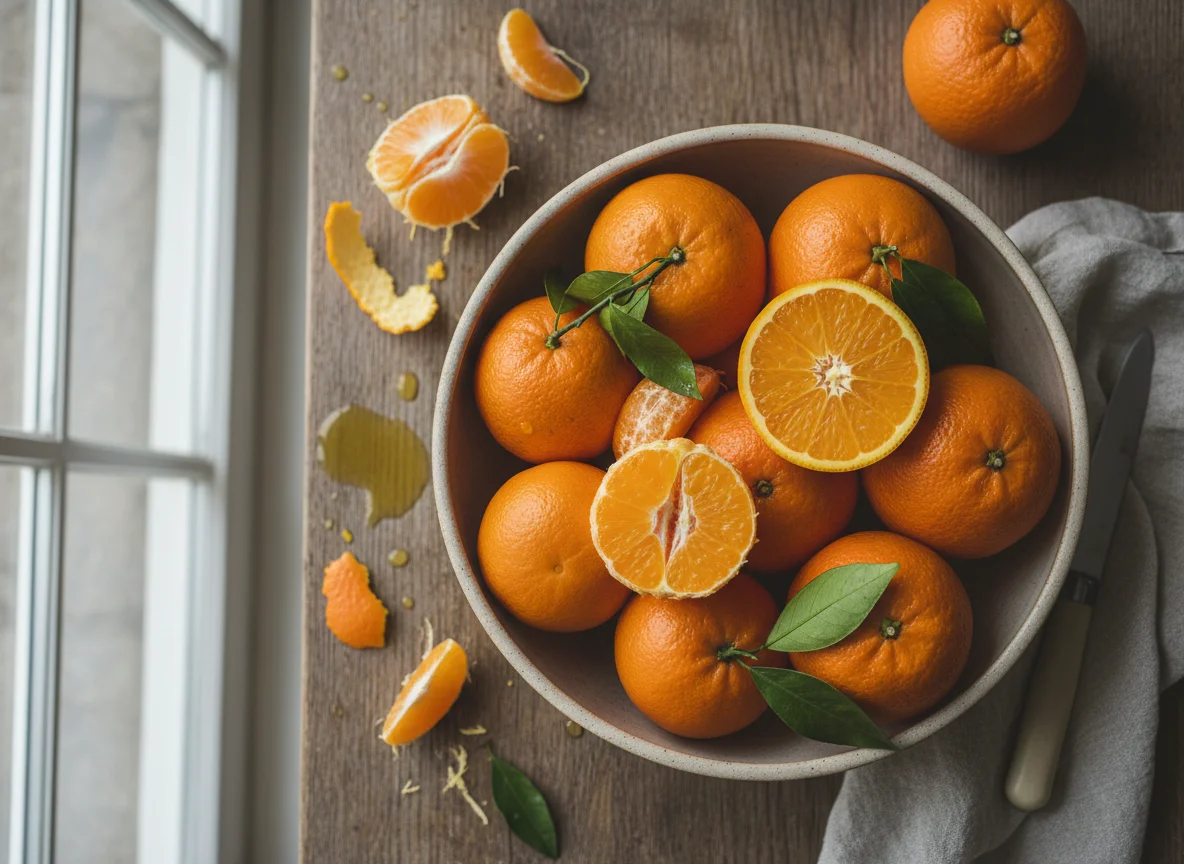 Schale mit Orangen photo