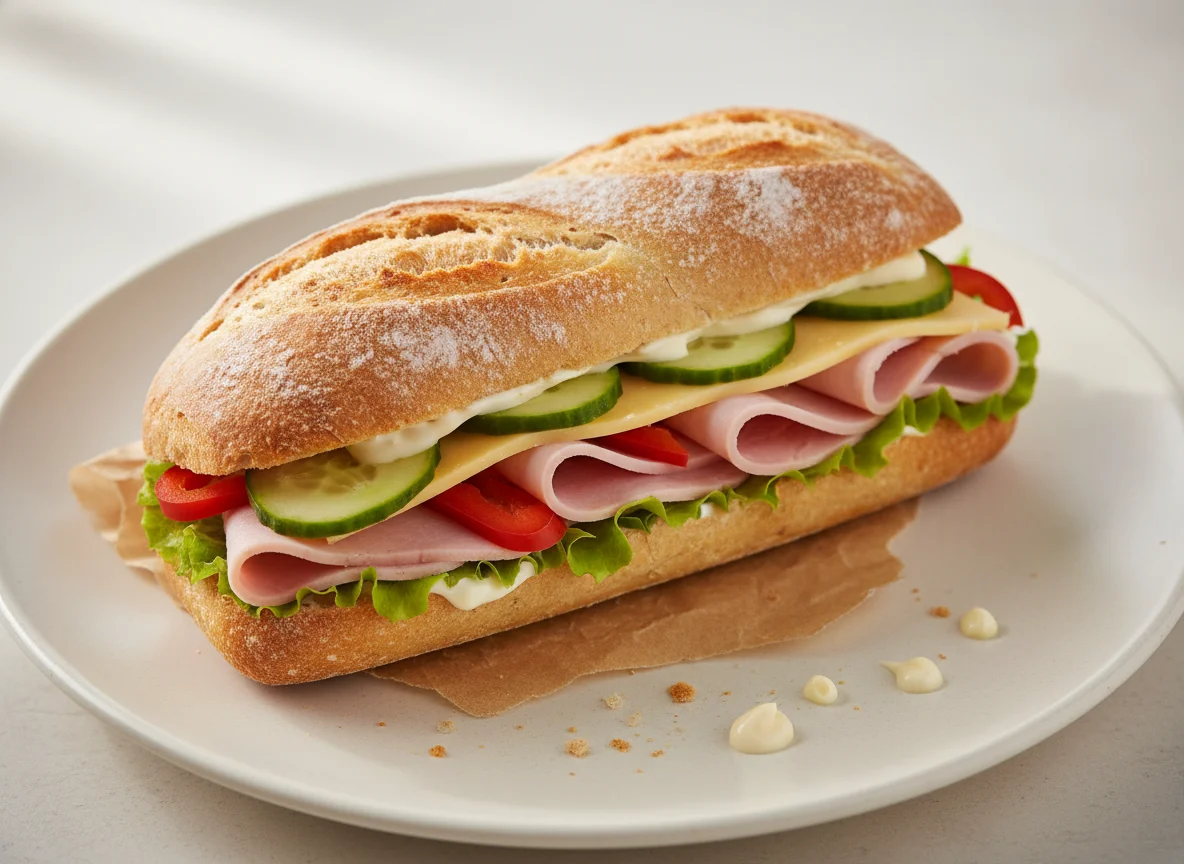 Schinkenbaguette klein photo