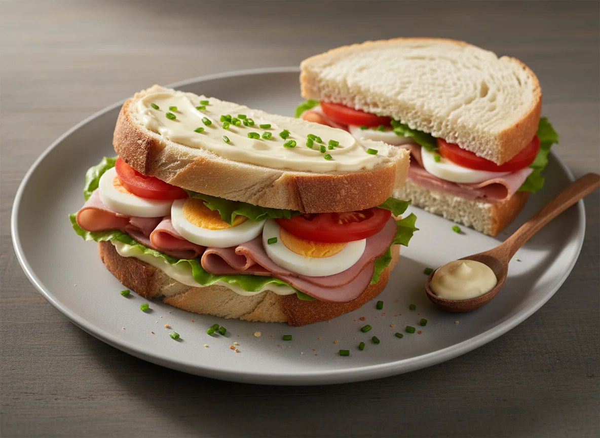 Schinken-Ei-Sandwich photo