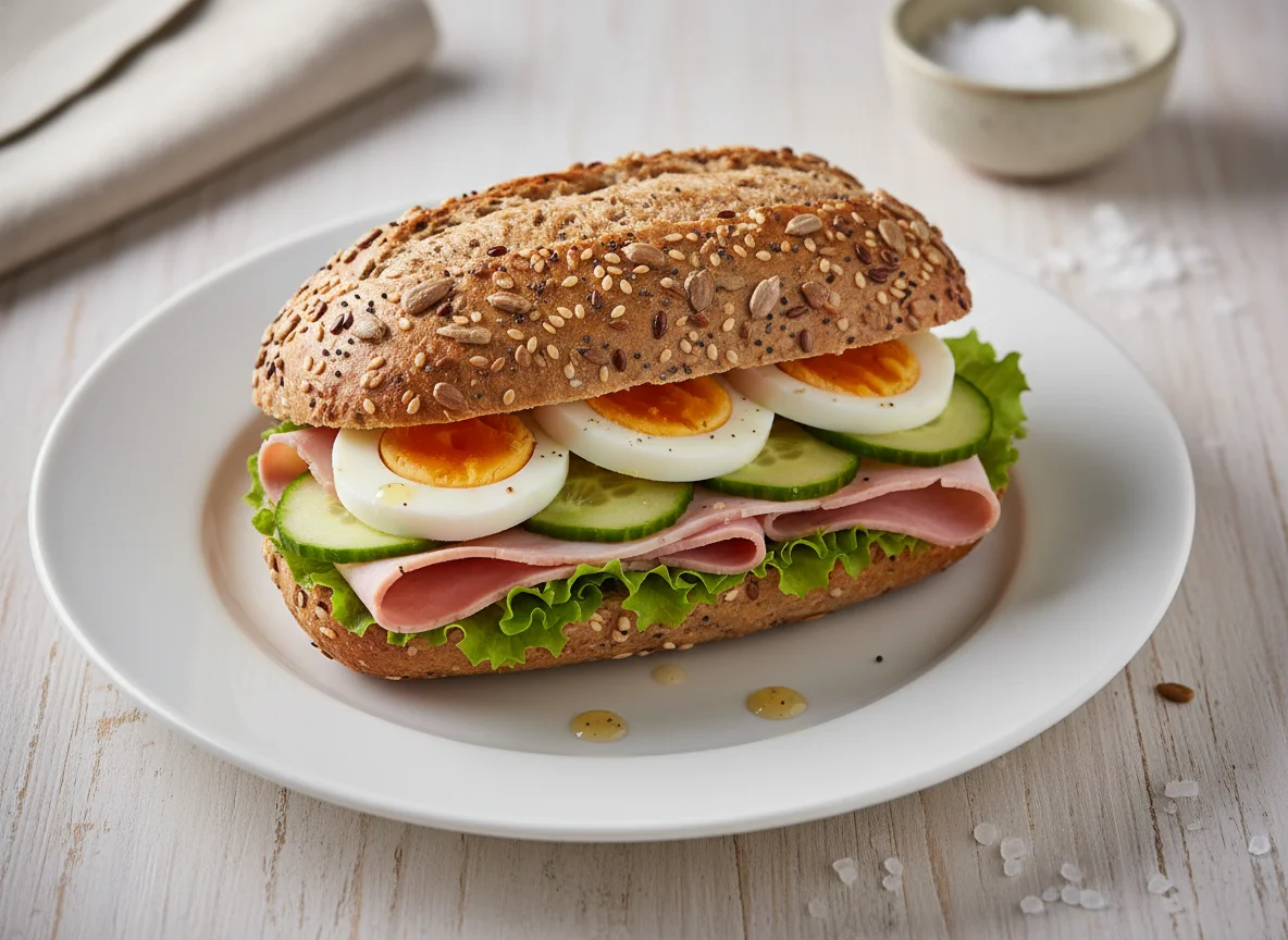 Schinken-Ei-Semmel photo