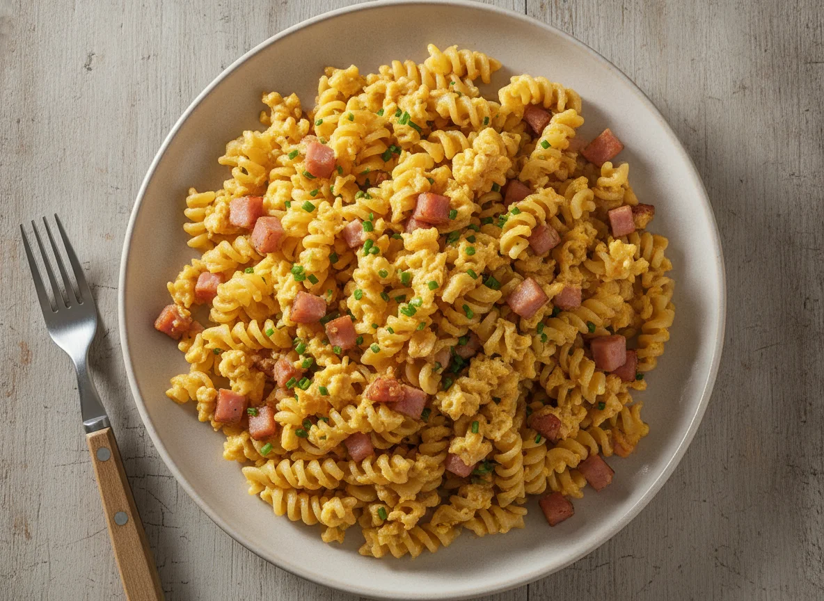 Schinkenfleckerl (mit Fusilli) photo