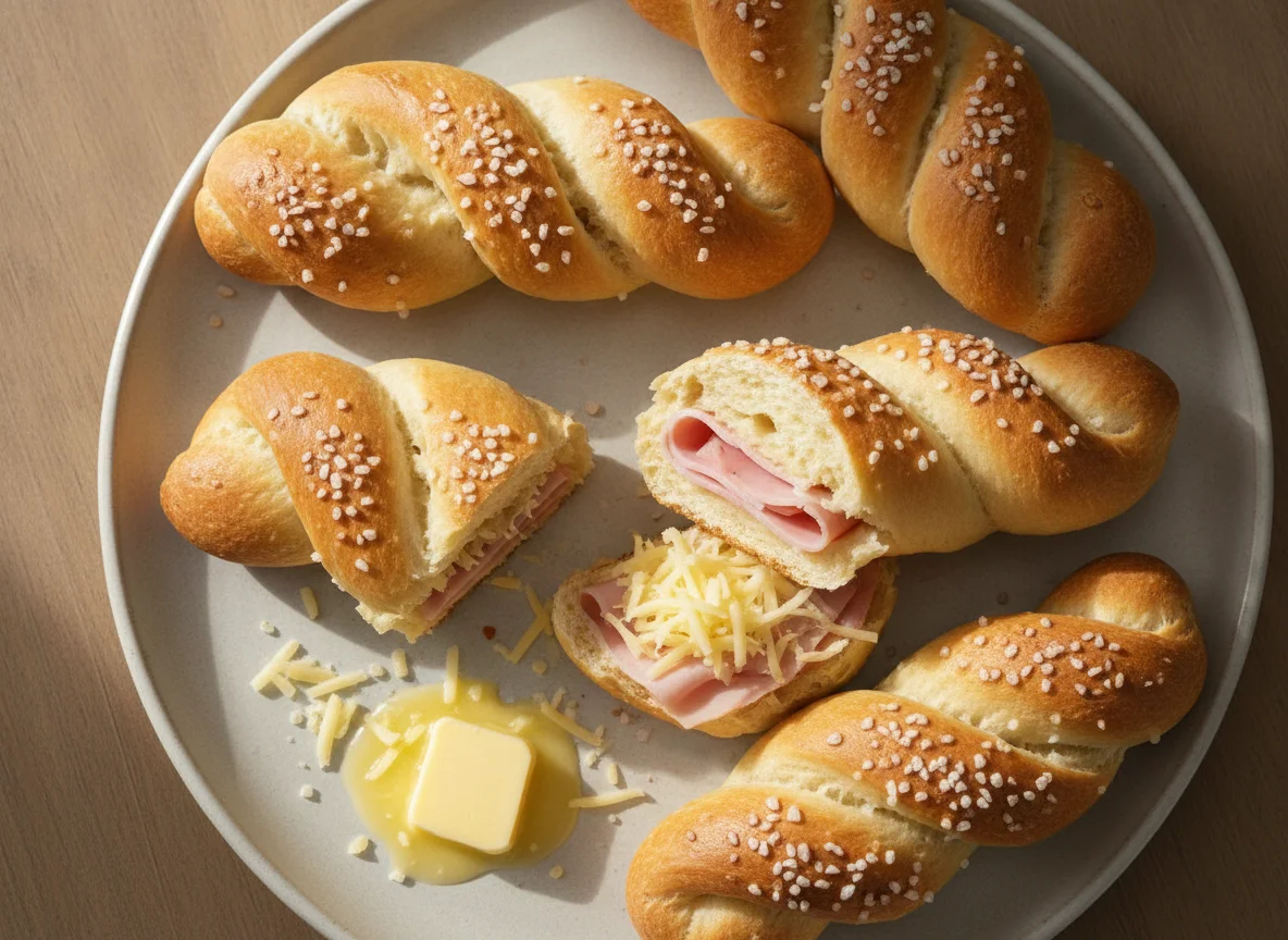 Schinken-Käse-Salzstangerl photo