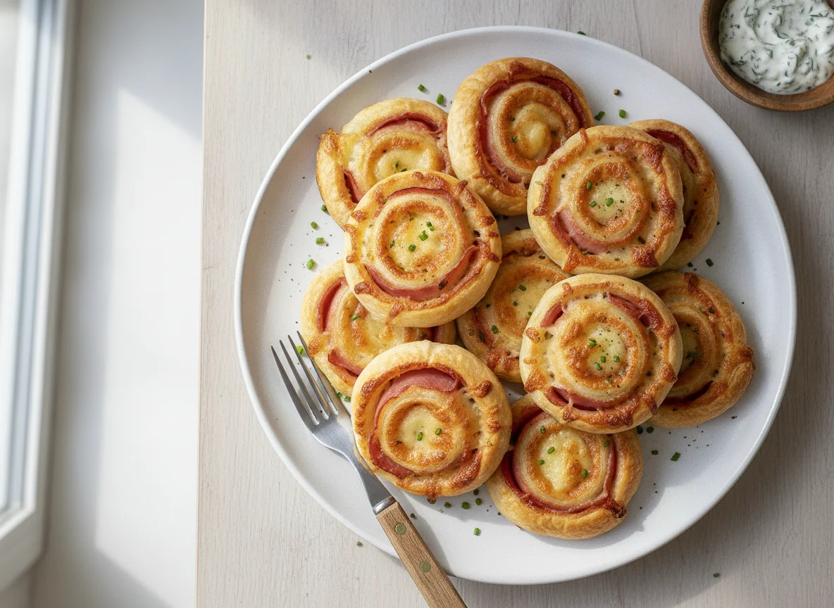 Schinken-Käse-Schnecken photo
