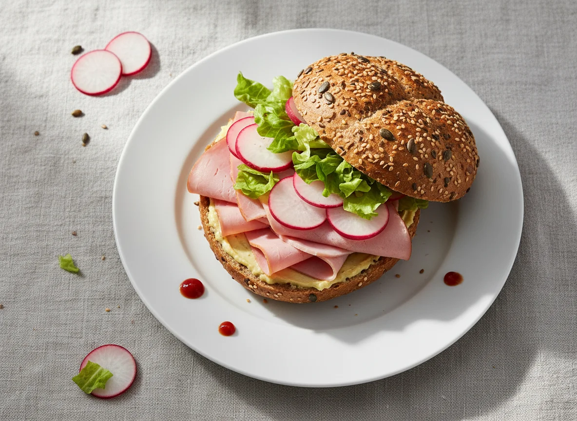 Schinken-Radieschen-Semmel photo