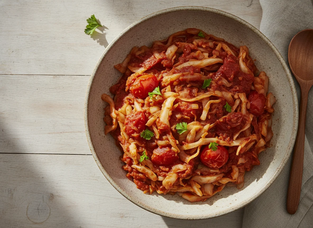 Schmorkohl mit Tomatenmark photo