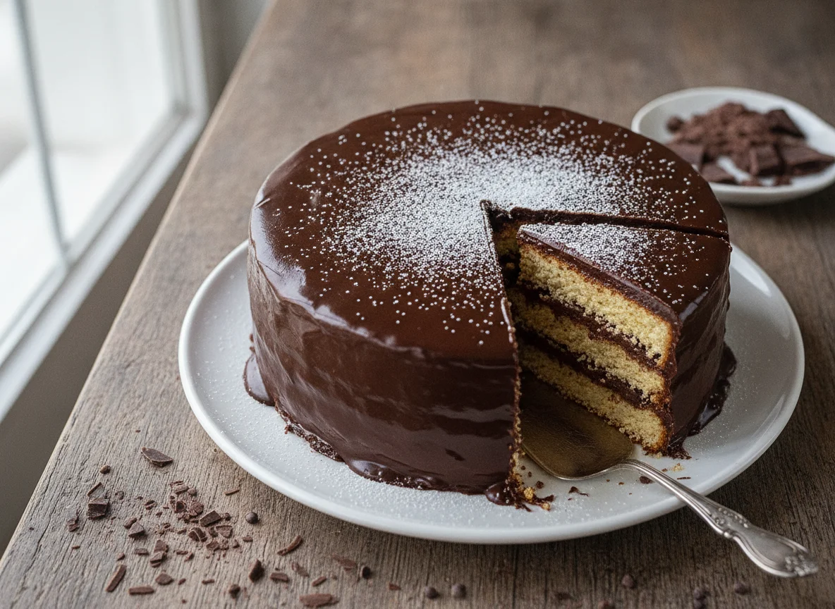 Schokoladen-Biskuit-Torte photo