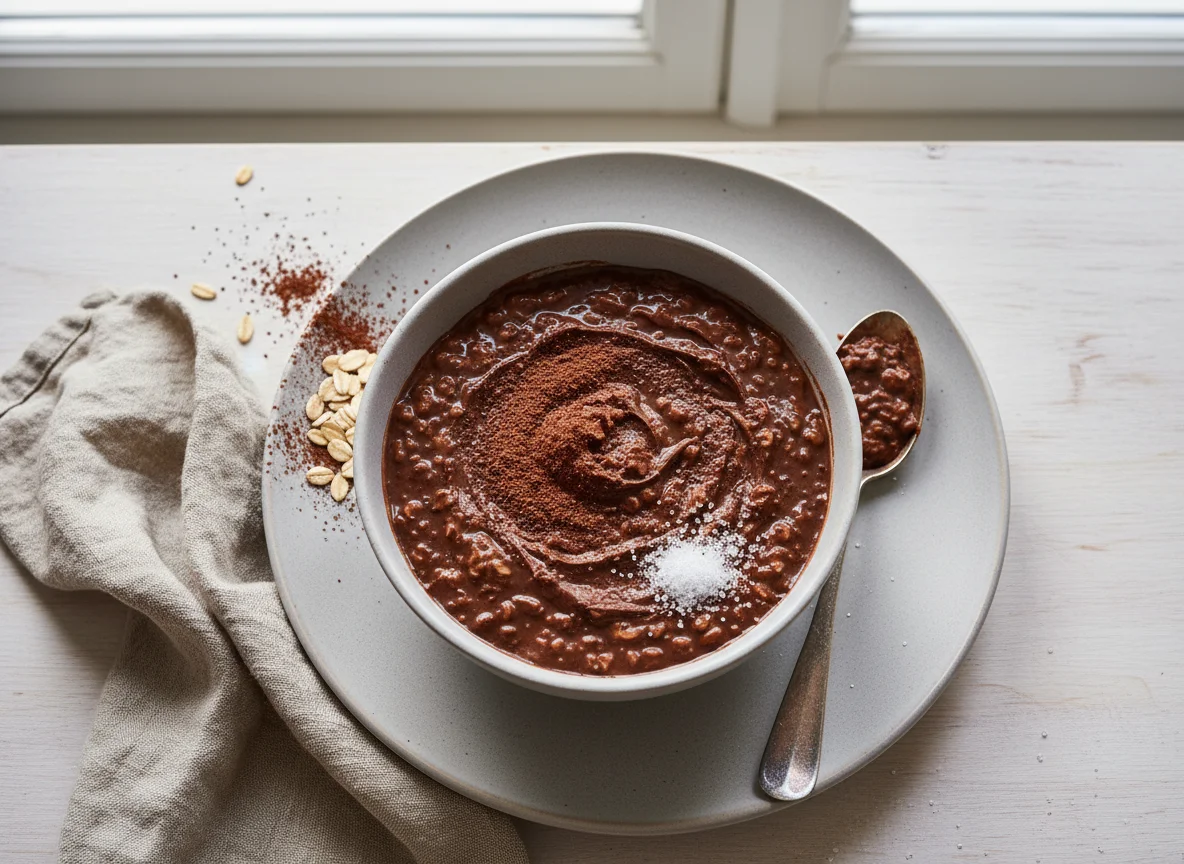 Schokoladen-Haferbrei photo