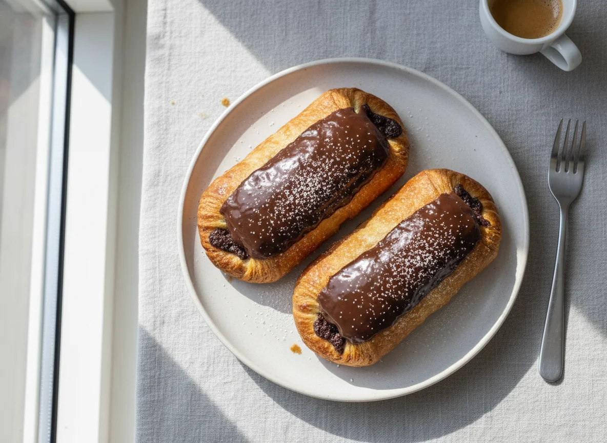 Schokoladen-Plundergebäck photo