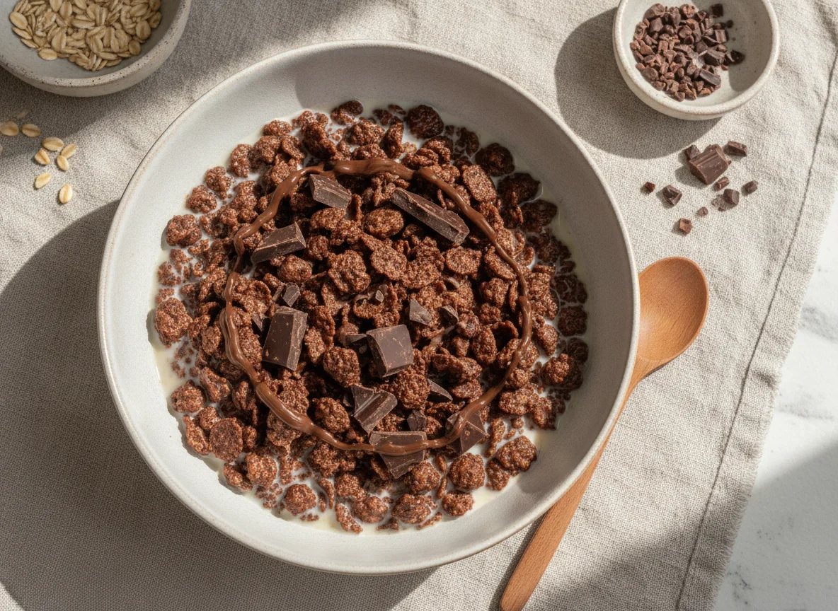 Schokomüsli mit Hafermilch photo