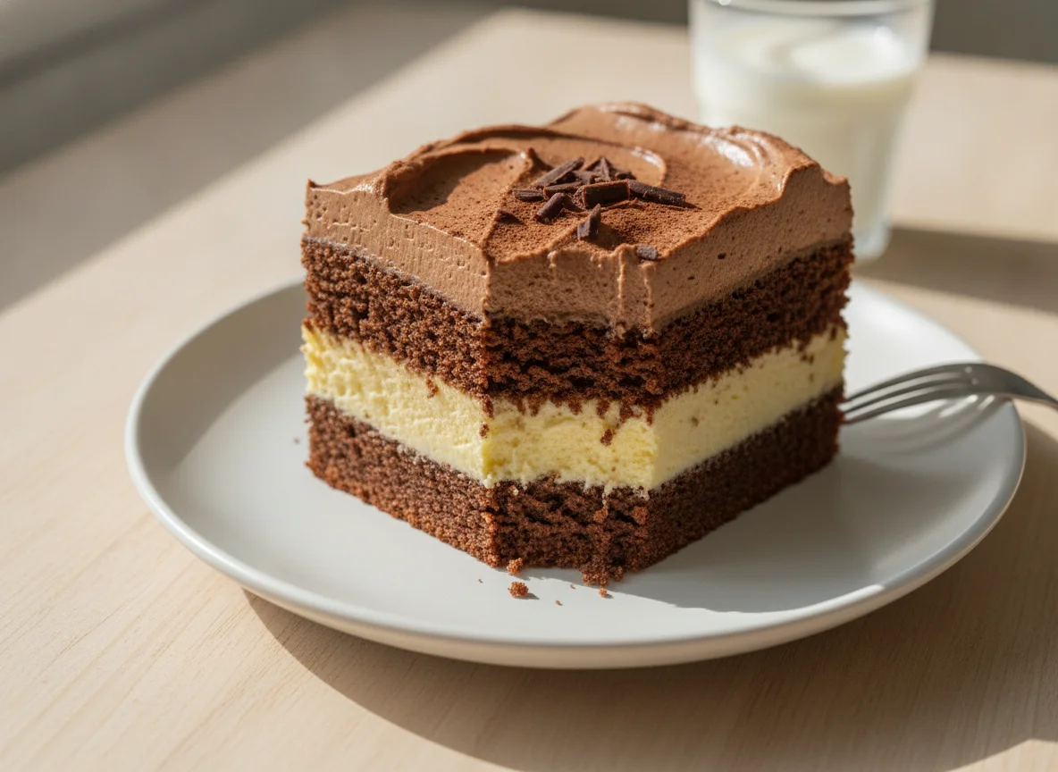 Schokoschnitte mit Creme photo