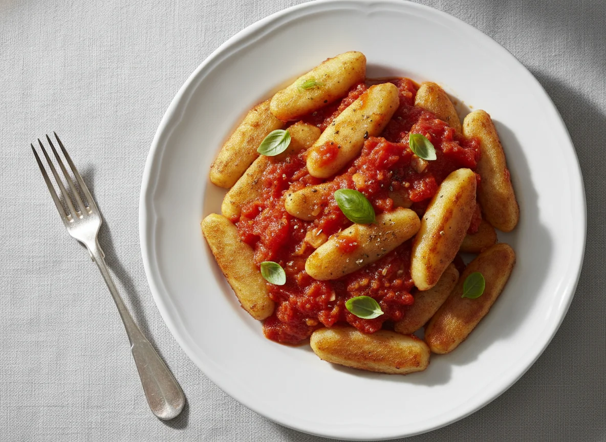 Schupfnudeln mit Tomatensauce photo