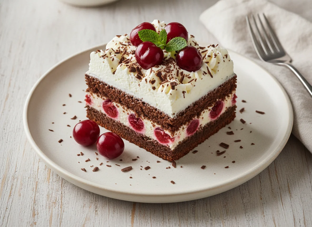 Schwarzwälder Kirsch Schnitte photo
