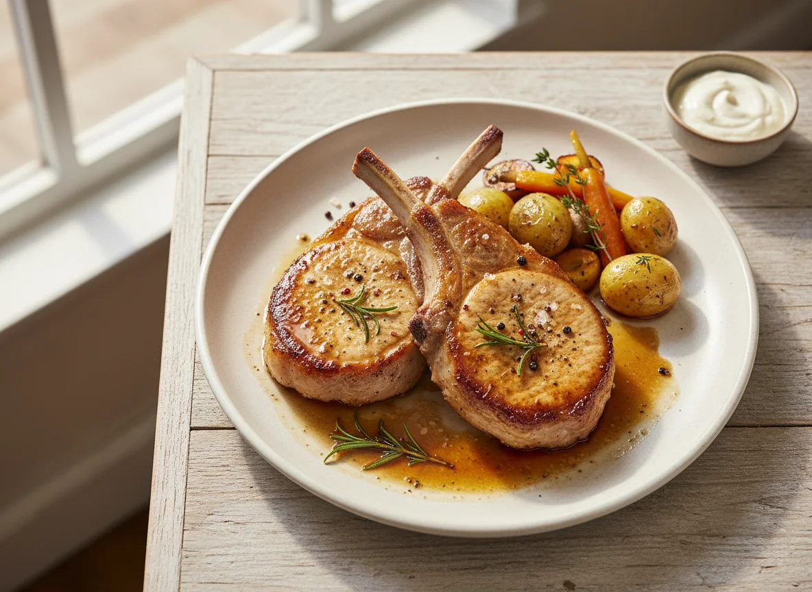 Schweinekoteletts photo