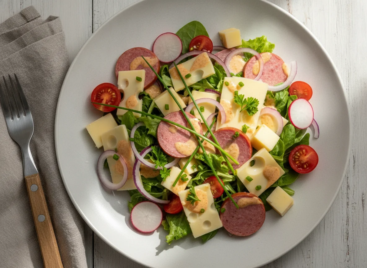 Schweizer Wurst-Käsesalat photo