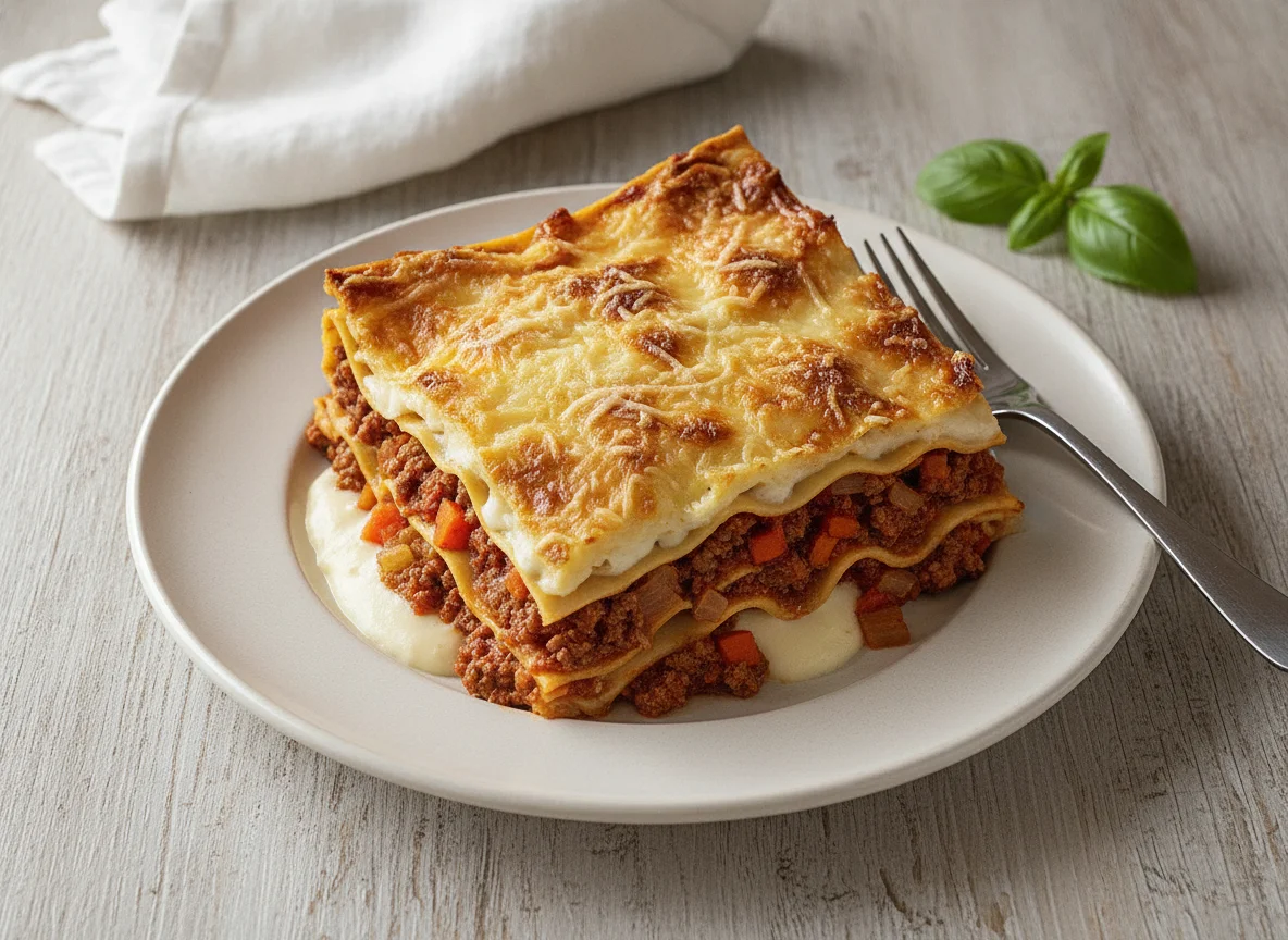 Selbstgemachte Lasagne photo