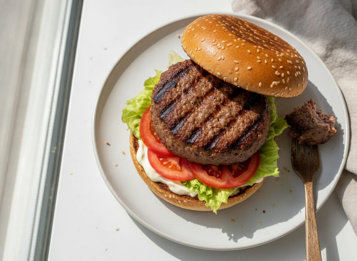 Selbstgemachter Hamburger photo