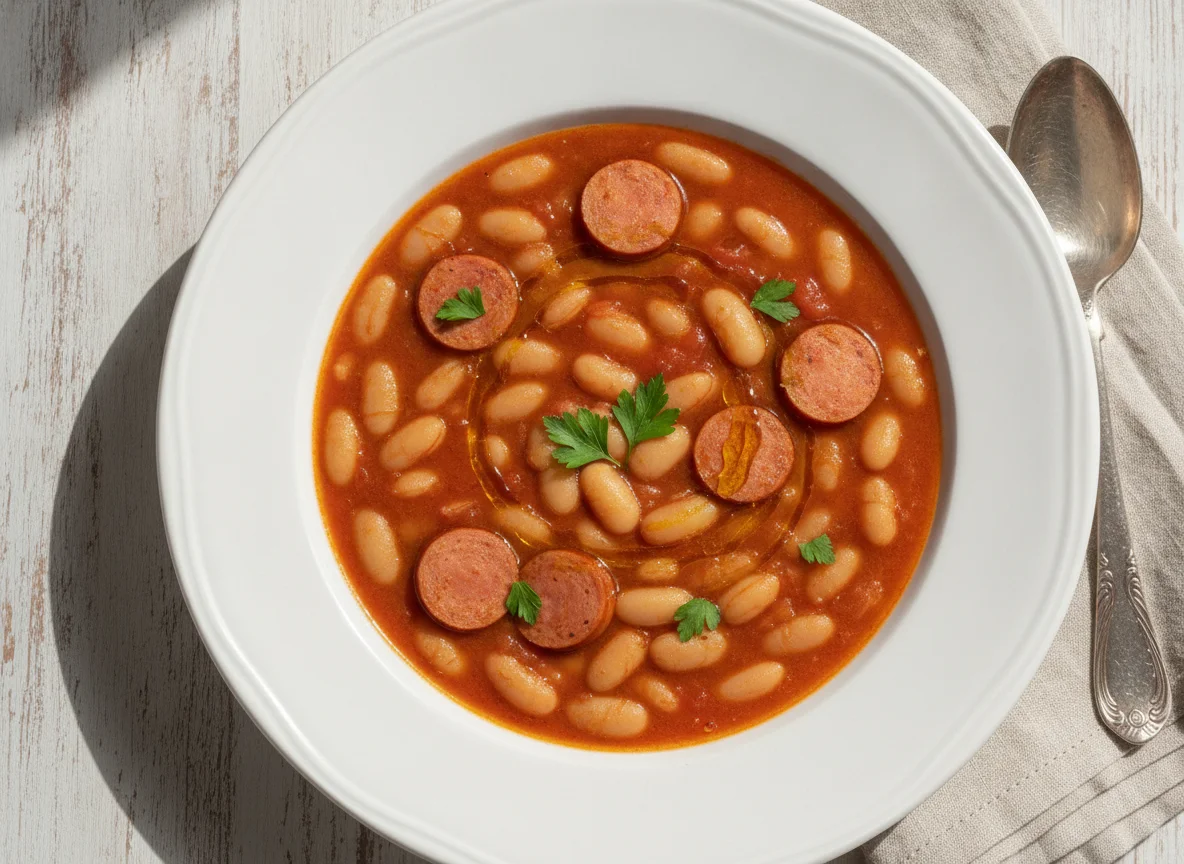 Serbische Bohnensuppe photo
