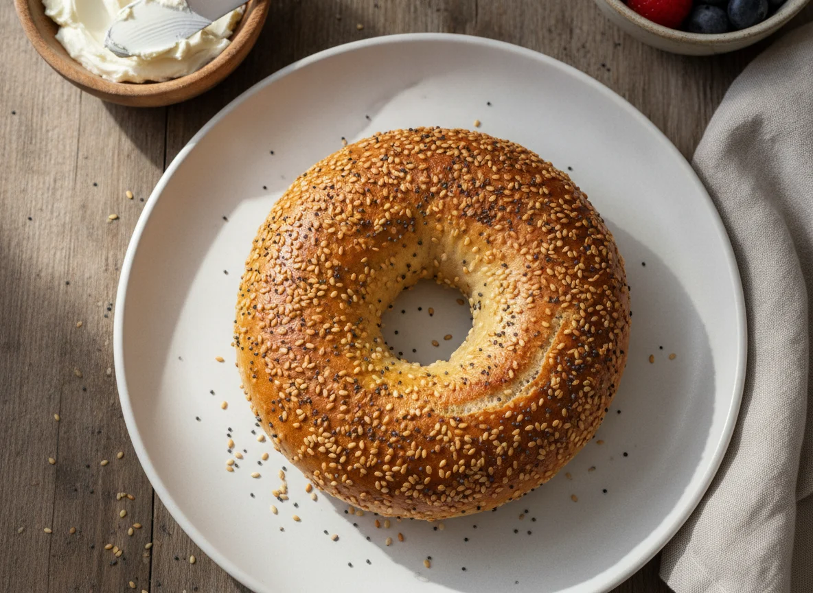 Sesam-Mohn-Bagel photo