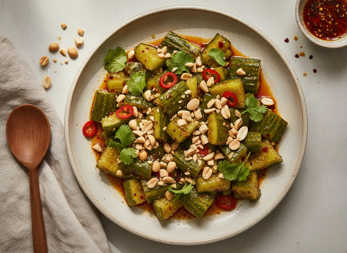 Smashed Cucumber Salad (Pai Huang Gua) photo
