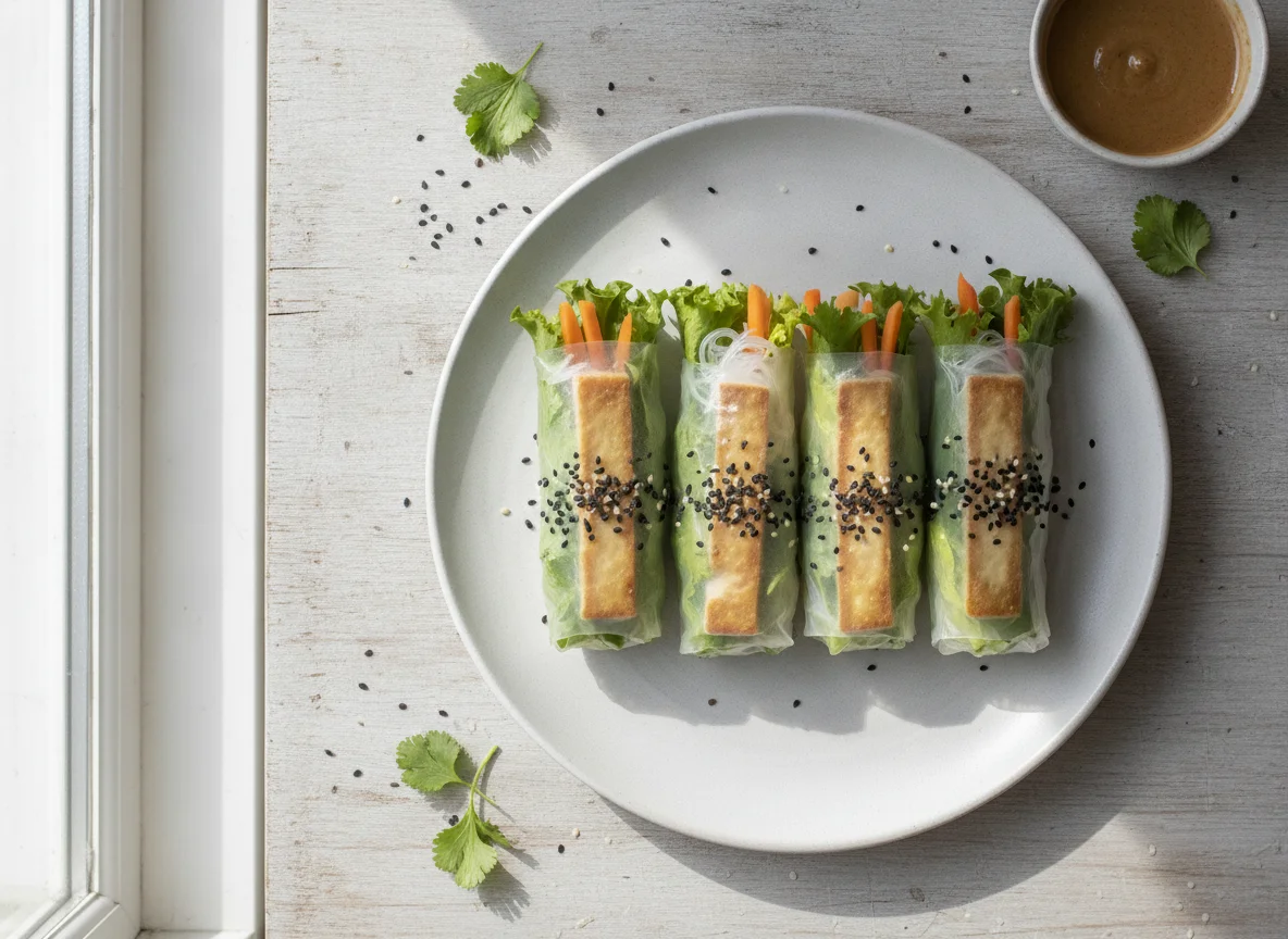 Sommerrolle mit Tofu photo
