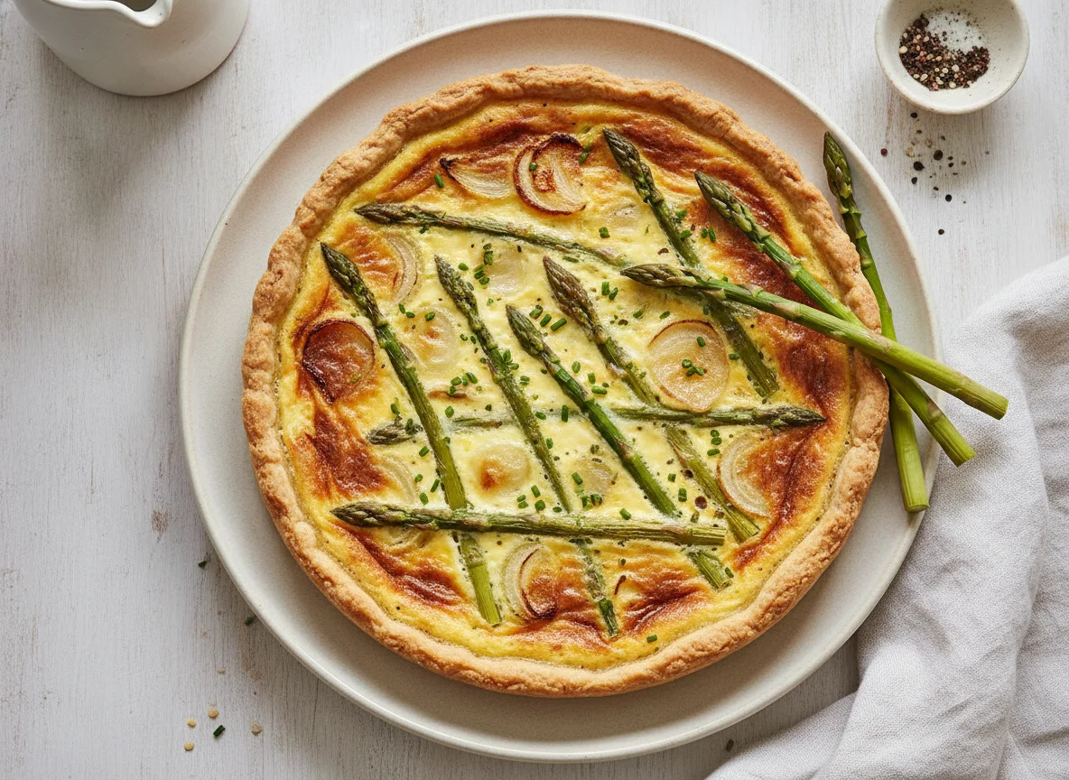 Spargel-Quiche photo