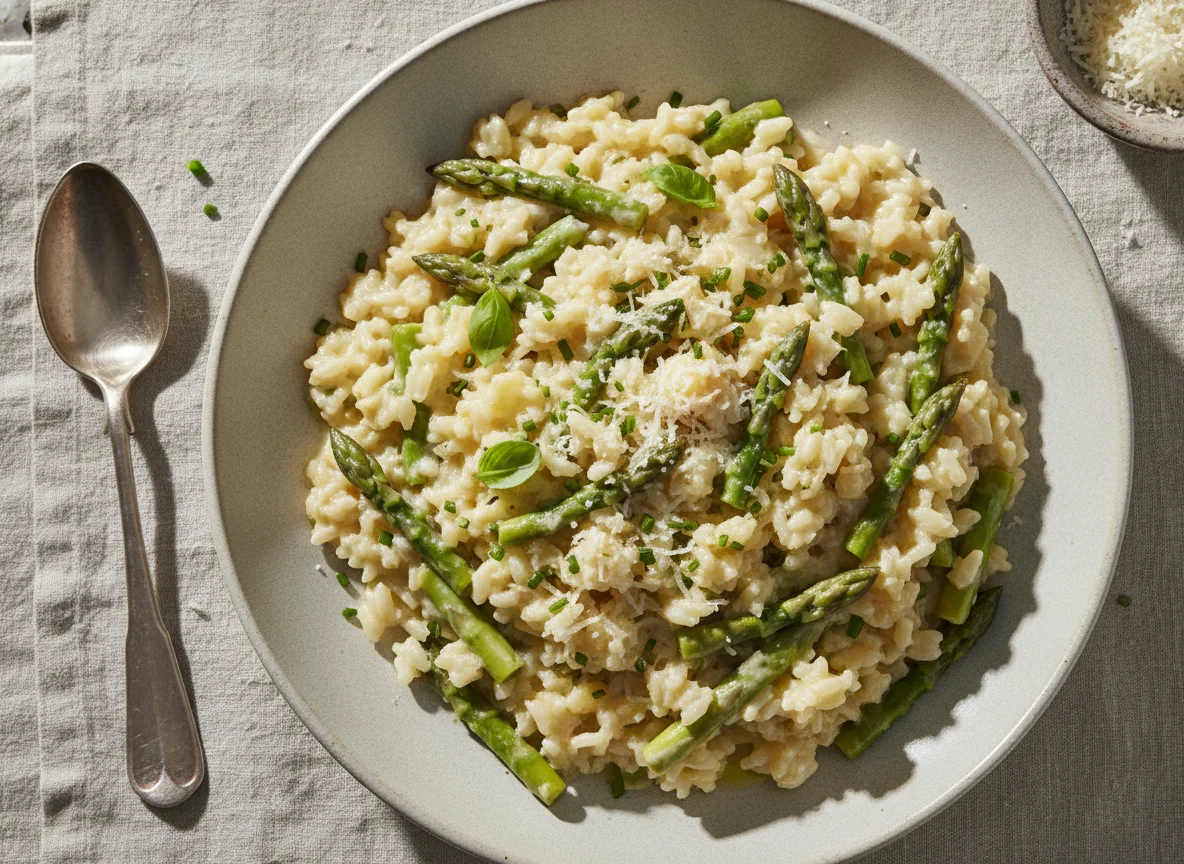 Spargelrisotto photo