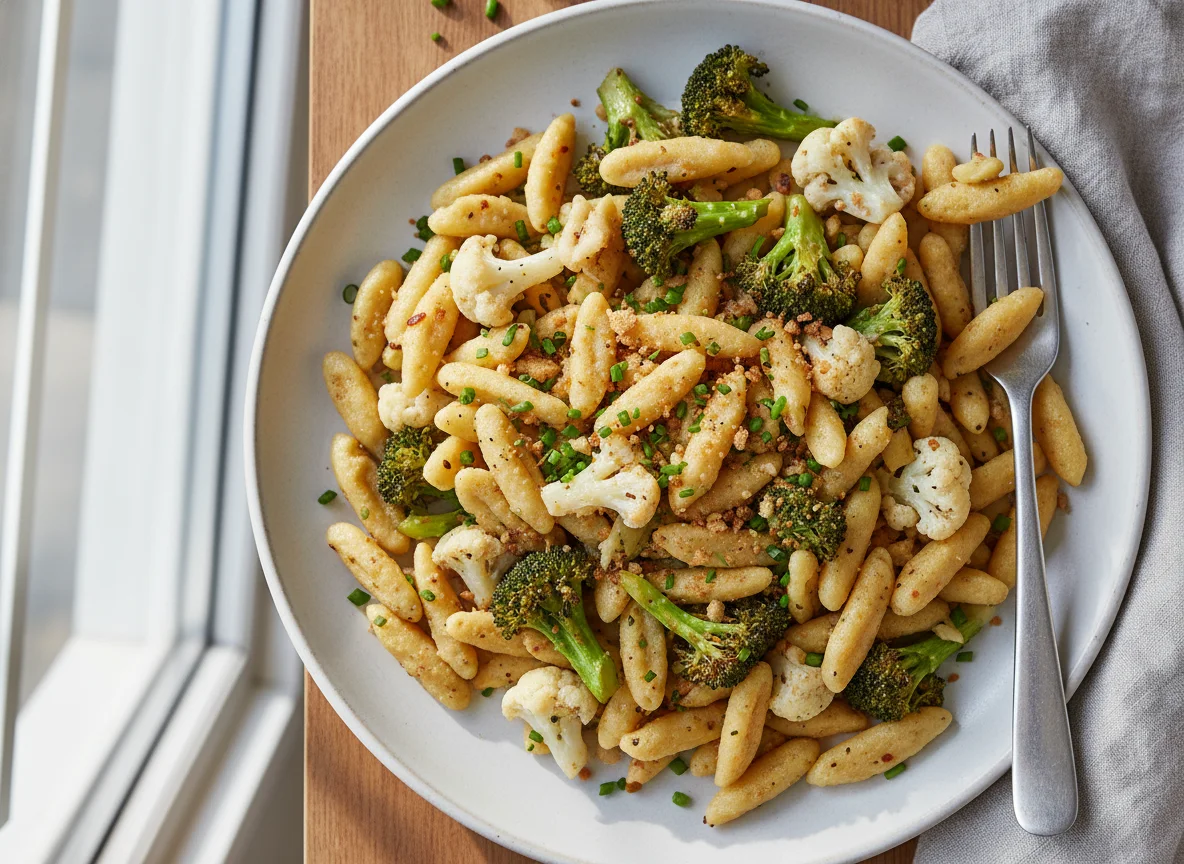 Spätzle mit Brokkoli und Blumenkohl photo