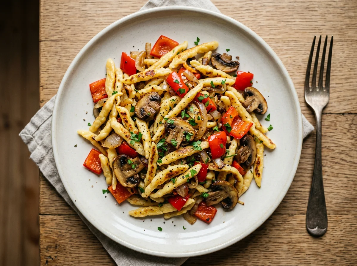 Spätzle mit Gemüse photo