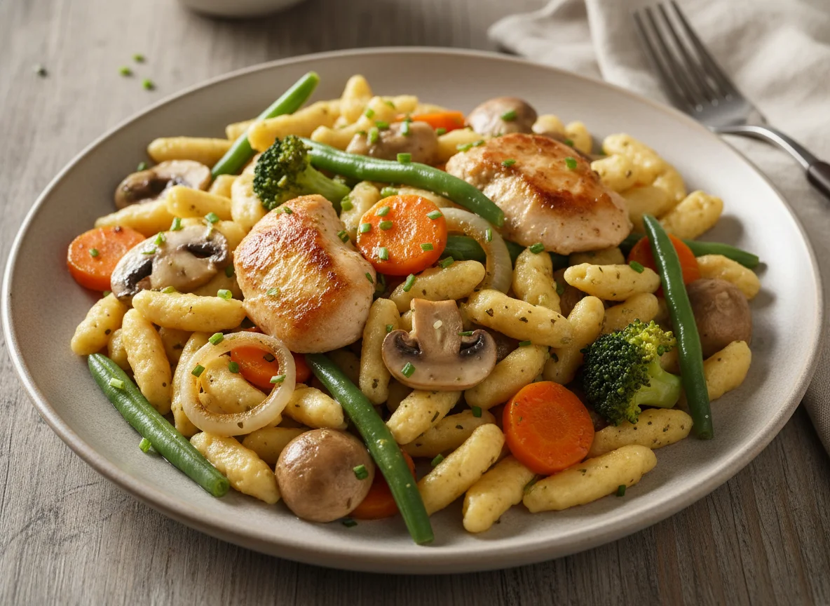Spätzle Pfanne Rustikaler Art photo