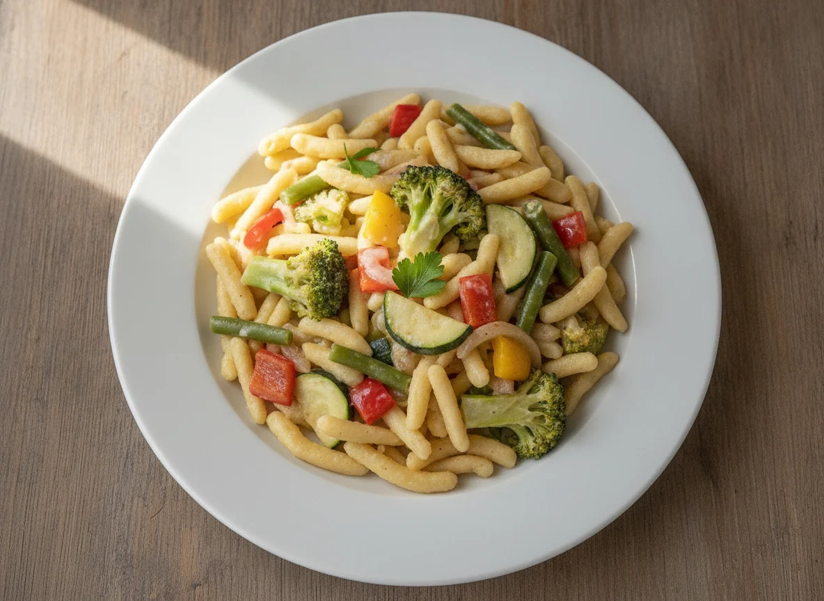 Spätzle-Gemüse-Pfanne photo