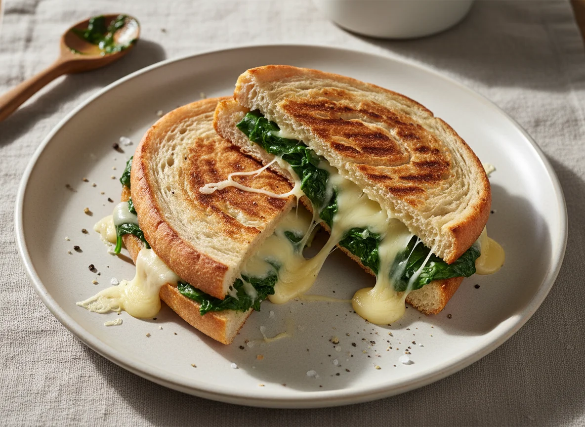 Spinat-Käse-Panini photo