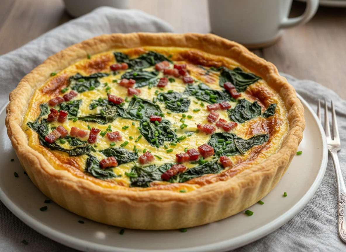 Spinat-Speck-Quiche photo