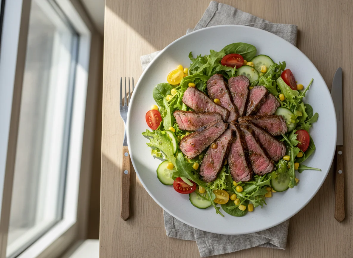 Steak-Salat photo