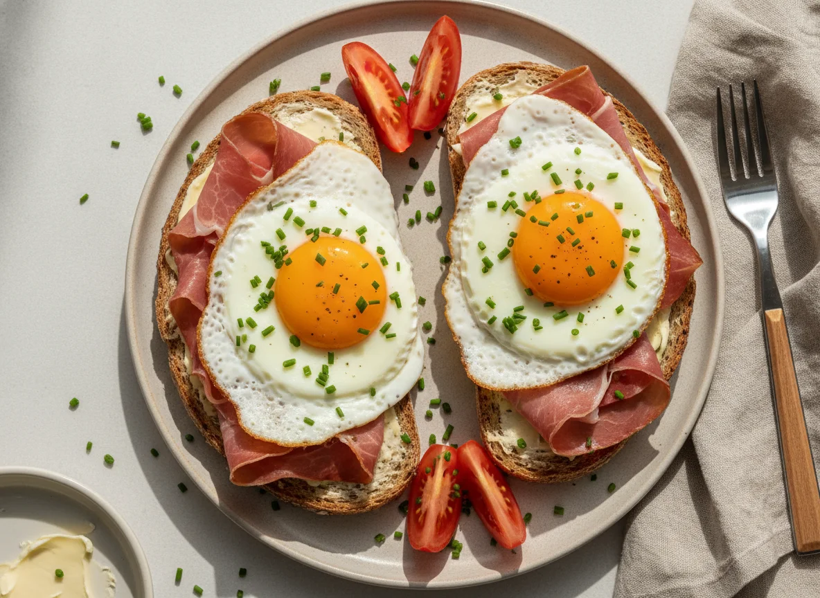 Strammer Max mit Tomaten photo