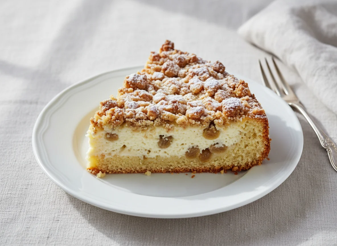 Streuselkuchen mit Quarkfüllung photo