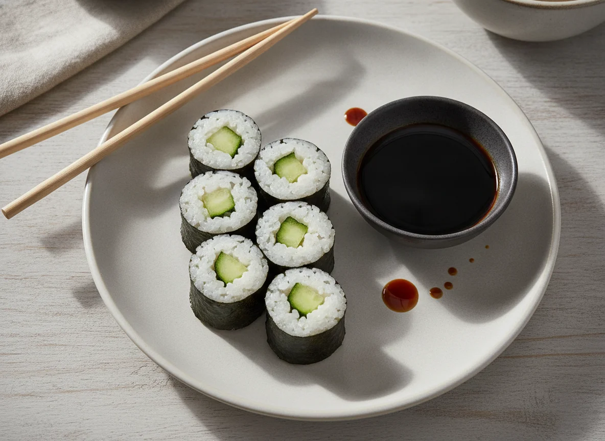 Sushi Maki mit Gurke photo