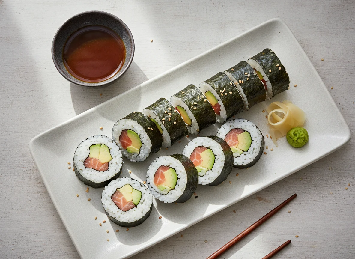 Sushi Maki Mix (Lachs und Avocado) photo