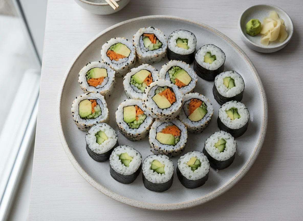 Sushi Mix (California Rolls und Maki) photo