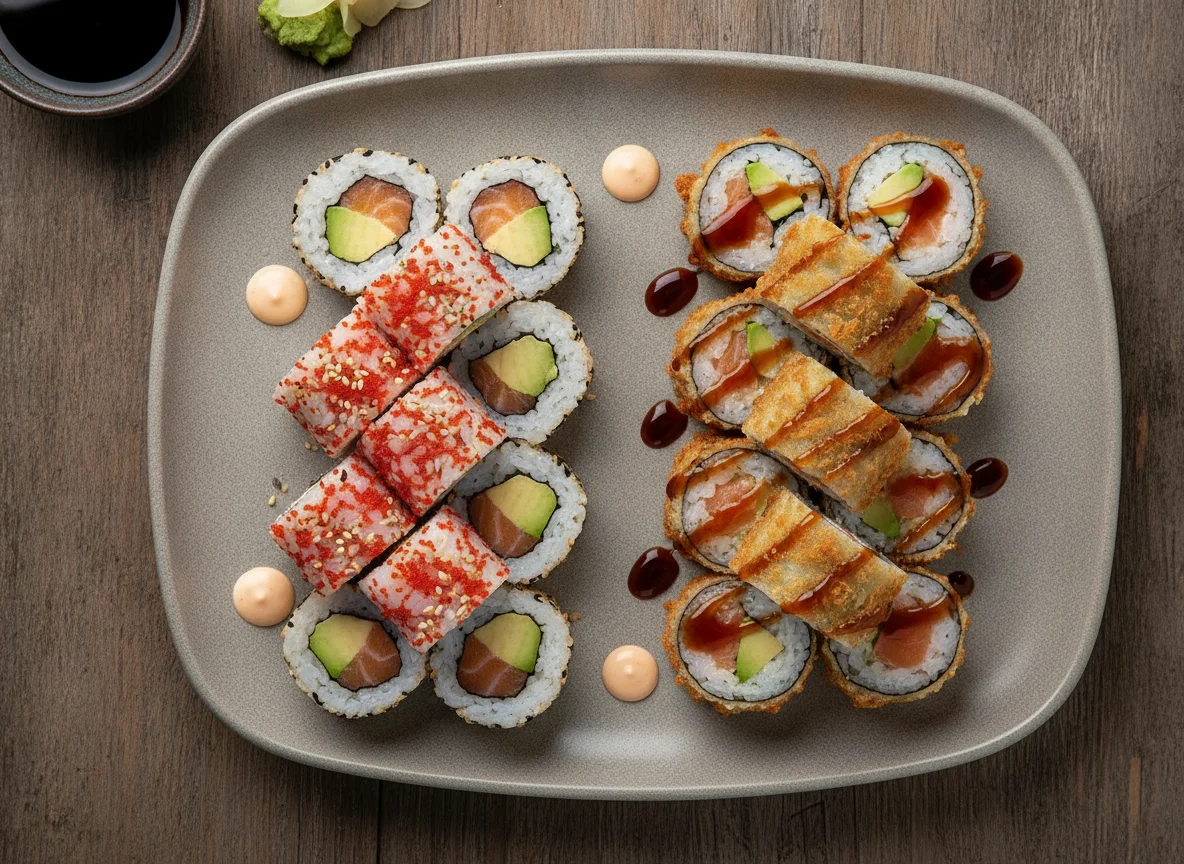 Sushi Mix (Inside-Out Rolls und Frittierte Rolls) photo