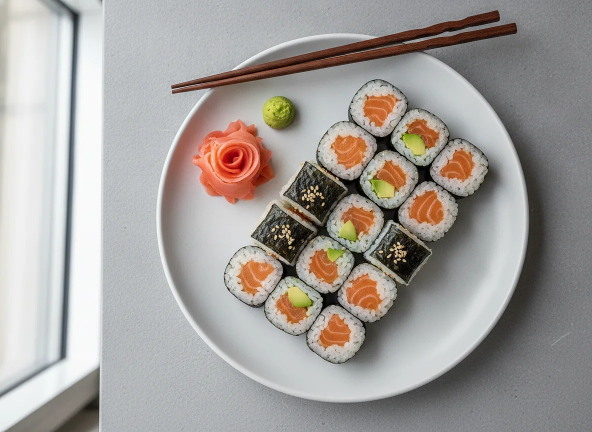 Sushi Mix (Lachs und Avocado Maki) photo