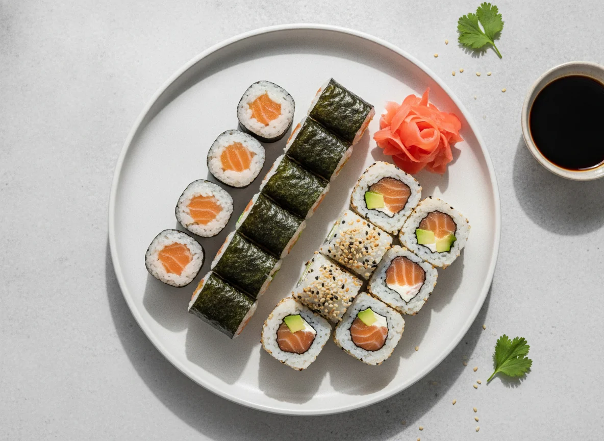Sushi Mix (Maki und California Rolls) photo