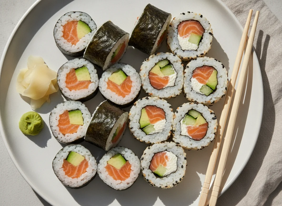 Sushi Mix (Maki und Inside-Out Rolls) photo
