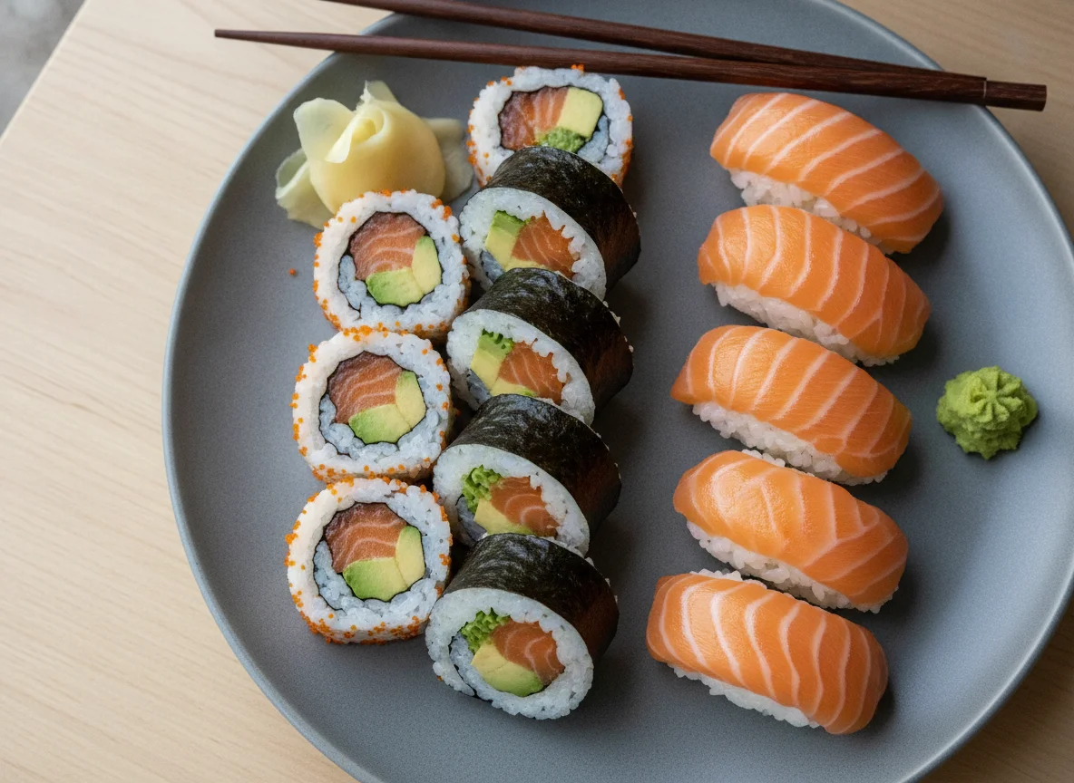 Sushi Mix (Nigiri und California Rolls) photo