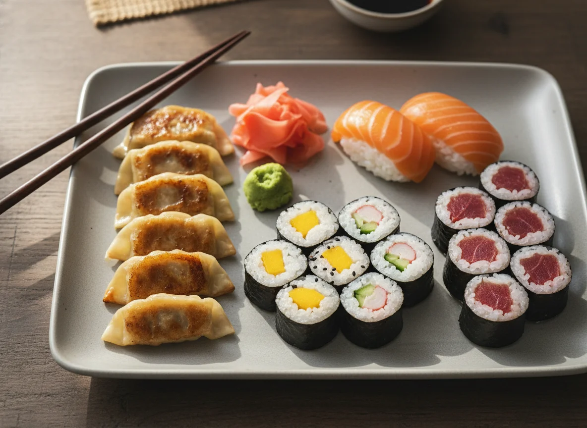 Sushi und Gyoza photo