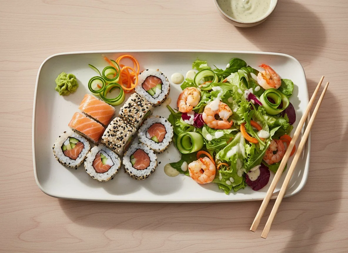 Sushi und Salat photo