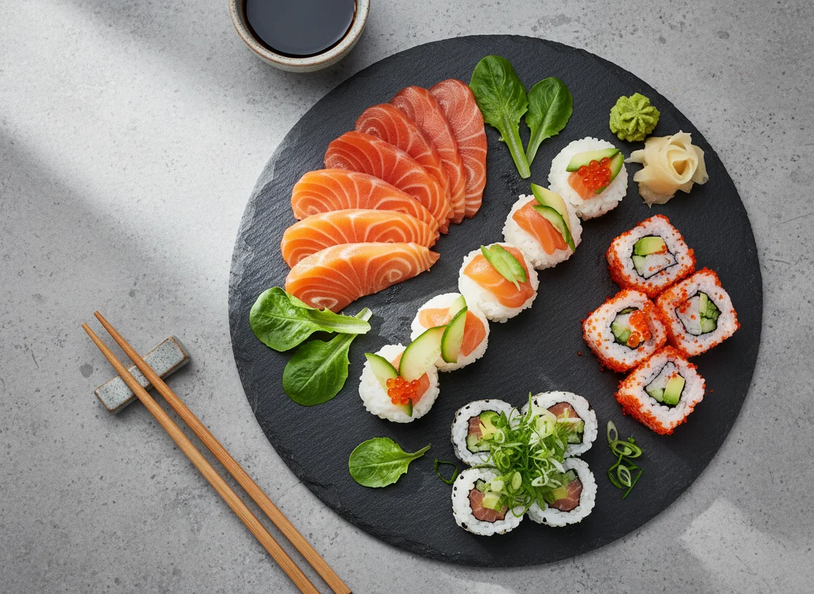 Sushi und Sashimi Platte photo
