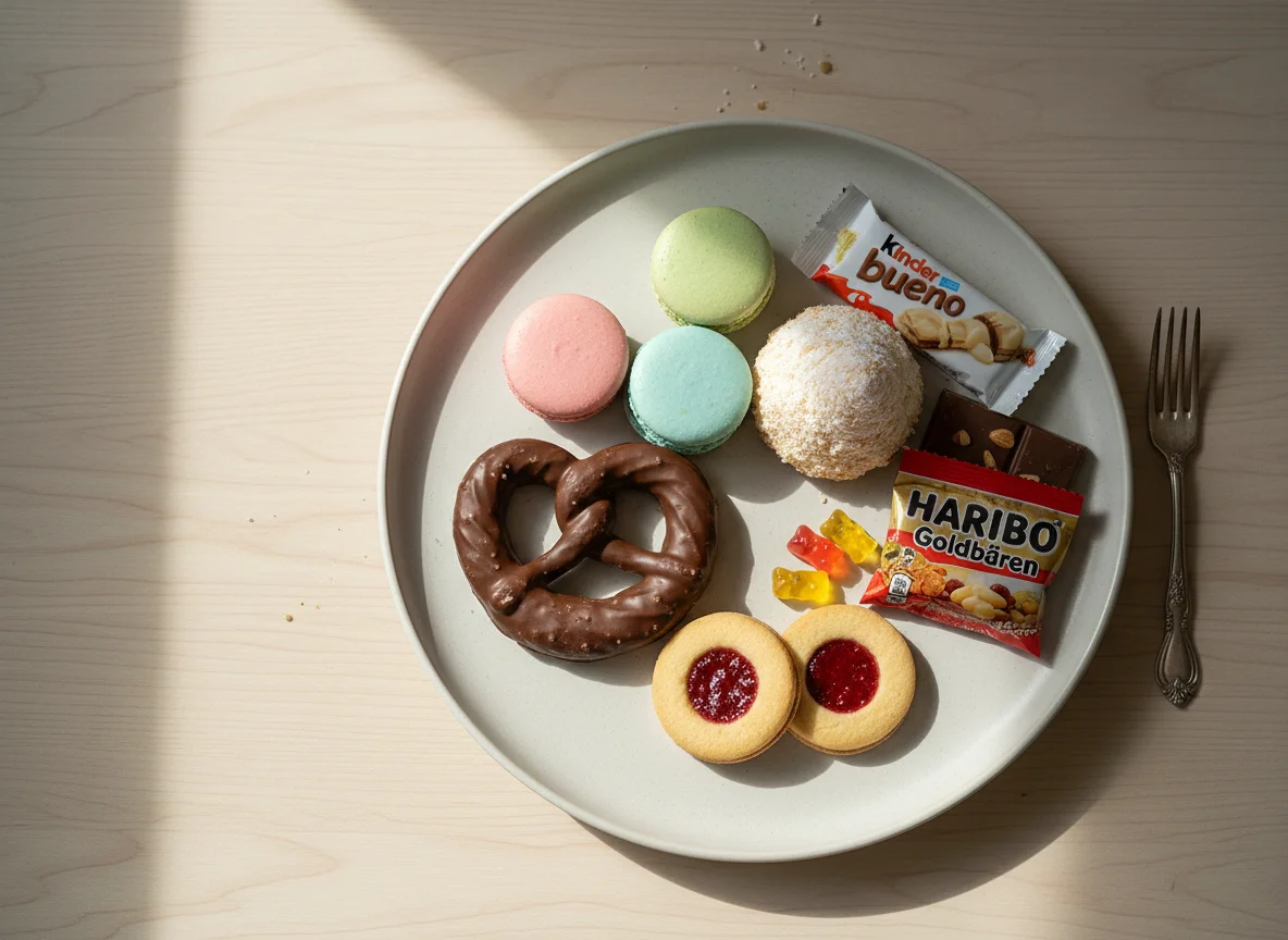 Süßigkeiten und Gebäckteller photo